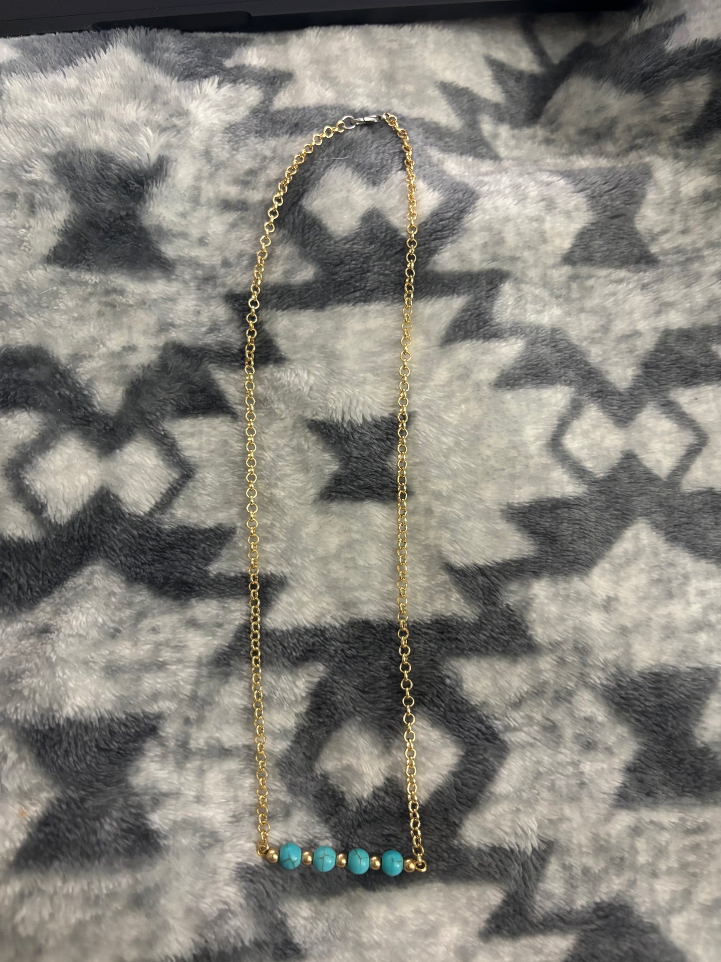 Gold & Turquoise Necklace