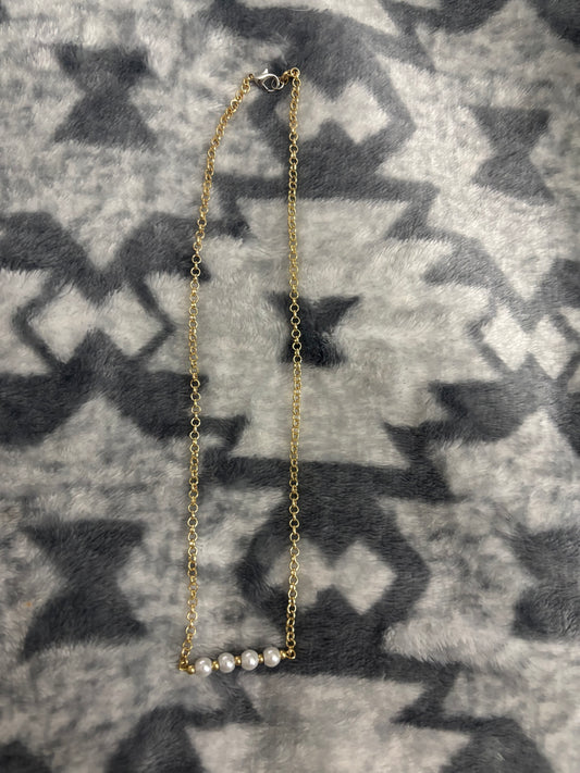 Gold & Pearl Necklace